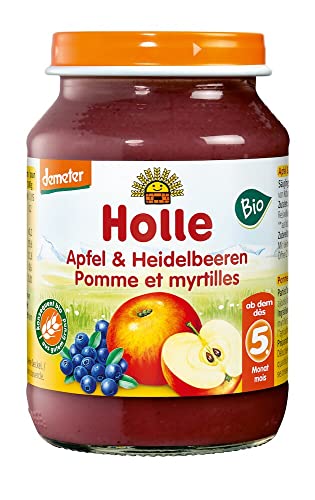 Holle Bio Apfel & Heidelbeeren (6 x 190 gr) von Holle