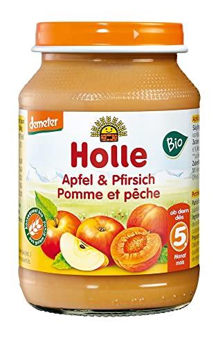 Holle Bio Apfel & Pfirsich (6 x 190 gr) von Holle