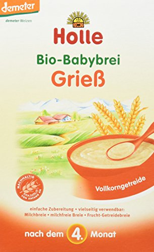 Holle Bio-Babybrei Griess, 3er Pack (3 x 250 g) von Holle