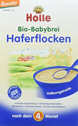 Holle Bio-Babybrei Haferflocken, 3er Pack (3 x 250 g) von Holle