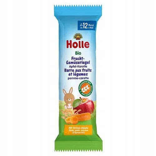 Holle Bio Frucht-Gemüseriegel Apfel-Karotte 1er Pack (1 x 25 g) von Holle