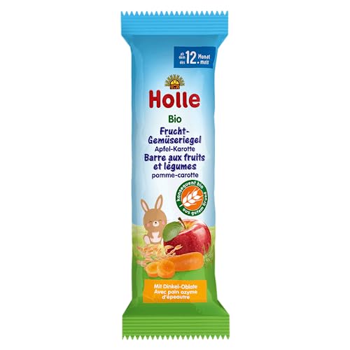 Holle Bio Frucht-Gemüseriegel Apfel-Karotte 1er Pack (1 x 25 g) von Holle