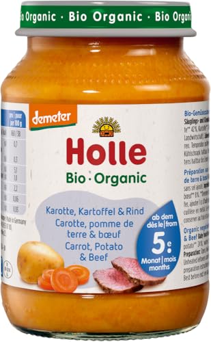 Holle Bio Karotte, Kartoffel & Rind (6 x 190 gr) von Holle