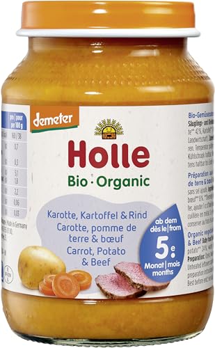 Holle Bio Karotte, Kartoffel & Rind (6 x 190 gr) von Holle