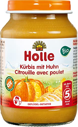 Holle Bio Kürbis mit Huhn (6 x 190 gr) von Holle