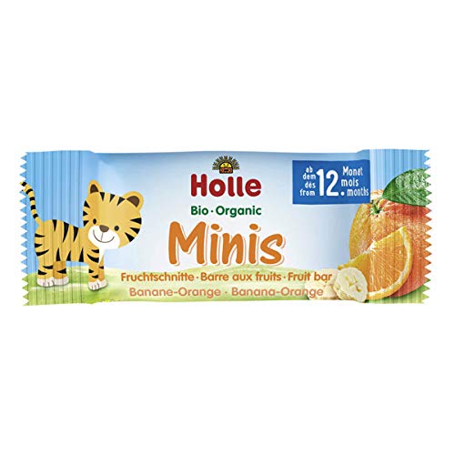 Holle - Bio-Minis Banane Orange Fruchtschnitte - 100 g - 7er Pack von Holle