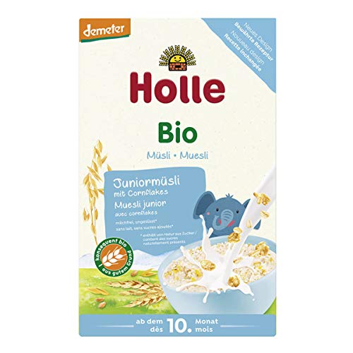 Holle - Bio-Müsli Juniormüsli Mehrkorn mit Cornflakes - 0,25 kg - 8er Pack von Holle