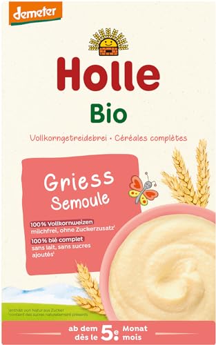 Holle Bio-Vollkorngetreidebrei Griess (2 x 250 gr) von Holle