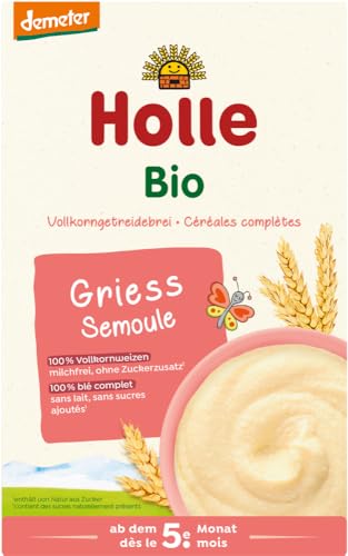 Holle Bio-Vollkorngetreidebrei Griess (2 x 250 gr) von Holle