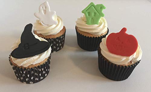 12 Handgemachte Kuchendekorationen aus Zucker: Halloween von Holly Cupcakes