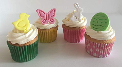 12 Handgemachte Kuchendekorationen aus Zucker: Ostern / Easter von Holly Cupcakes
