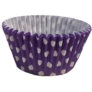 12 Pünktchen Design Muffinförmchen: Lila / 12 Polka Dot Muffin Cases: Purple von Holly Cupcakes
