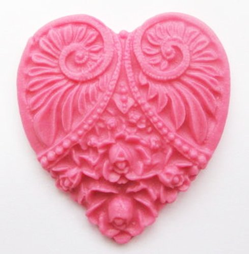 12 handgemachte 4.5cm x 5cm Herzen aus Zucker: Babyrosa / Bright Pink 12 handgemachte 4.5cm x 5cm Herzen aus Zucker: Babyrosa / Bright Pink von Holly Cupcakes
