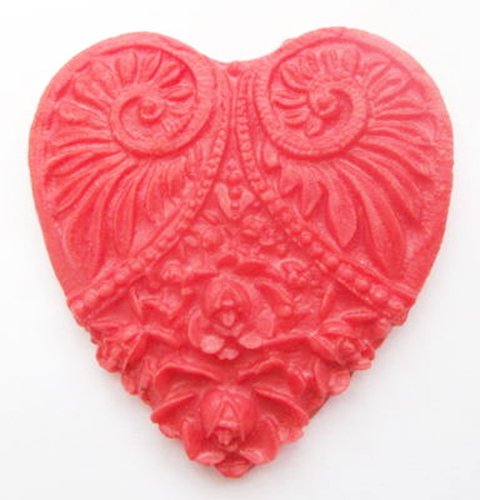 12 handgemachte 4.5cm x 5cm Herzen aus Zucker: Rot / Red von Holly Cupcakes