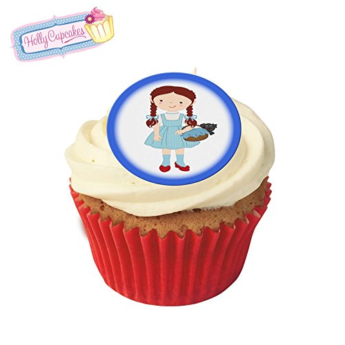 Holly Cupcakes 24 Wunderschöne essbare Kuchendekorationen: Der Zauberer von Oz, Dorothy von Holly Cupcakes