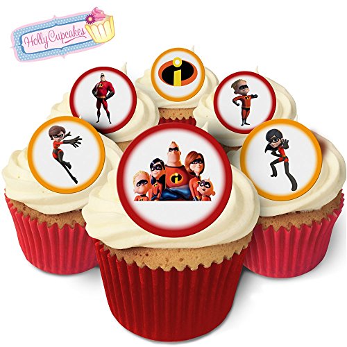 24 Wunderschöne essbare Kuchendekorationen: Die Unglaublichen / The Incredibles von Holly Cupcakes