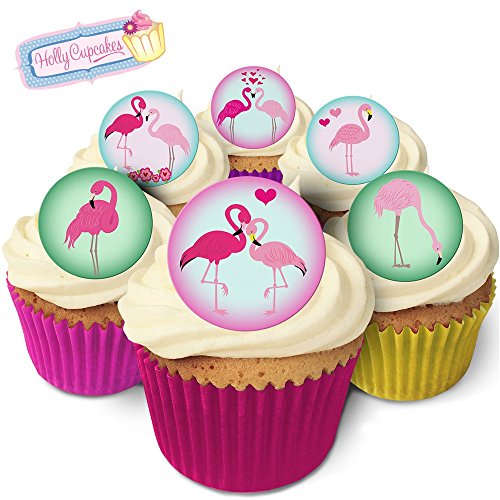24 Wunderschöne essbare Kuchendekorationen: Flamingos / 24 Edible Decorations: Flamingos von Holly Cupcakes