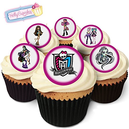 Holly Cupcakes: 24 Wunderschöne essbare Kuchendekorationen: Monster High - Bunt, für Geburtstage, aus Reispapier, ohne Zucker, vegetarisch, 45 mm, 12-18 Monate haltbar Holly Cupcakes: 24 Wunderschöne essbare Kuchendekorationen: Monster High - Bunt, für Geburtstage, aus Reispapier, ohne Zucker, vegetarisch, 45 mm, 12-18 Monate haltbar von Holly Cupcakes