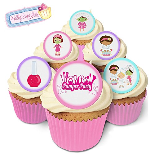 24 Wunderschöne essbare Kuchendekorationen: Verwöhnparty / Pamper Party von Holly Cupcakes