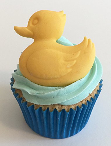 6 Handgemachte Kuchendekorationen aus Zucker: Ente / 6 Large Sugar Ducks von Holly Cupcakes