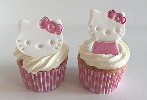 6 Handgemachte Kuchendekorationen aus Zucker: Hello Kitty von Holly Cupcakes