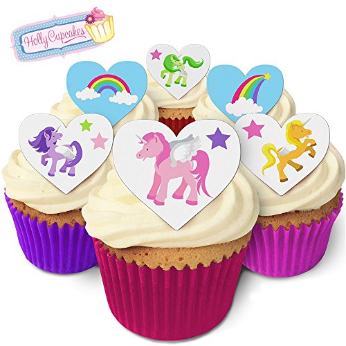 Holly Cupcakes 12 Herzkuchendekorationen im Einhörner Plus 12 frei kleinerenherz! /24 Magical Unicorn Hearts Holly Cupcakes 12 Herzkuchendekorationen im Einhörner Plus 12 frei kleinerenherz! /24 Magical Unicorn Hearts von Holly Cupcakes