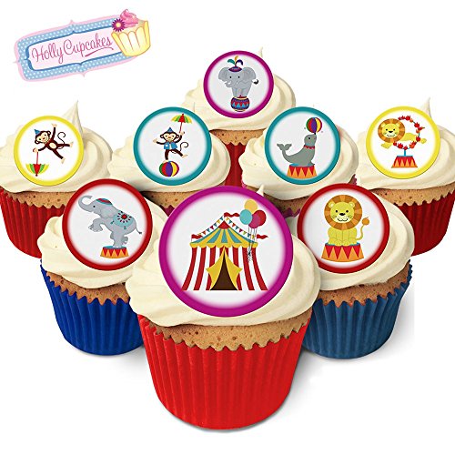 Holly Cupcakes 24 Wunderschöne essbare Kuchendekorationen: Zirkus / 24 Edible Decorations: Circus von Holly Cupcakes