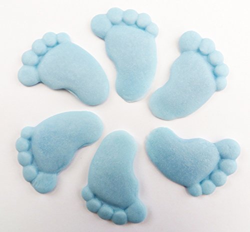 Holly Cupcakes 6 handgemachte Große Babyfüßchen aus Zucker / 6 Sugar Large Baby Blue Feet Holly Cupcakes 6 handgemachte Große Babyfüßchen aus Zucker / 6 Sugar Large Baby Blue Feet von Holly Cupcakes