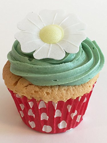 Wunderschöne essbare Kuchendekorationen- 100 Weiß Mohnblumen / 100 Edible White Poppies von Holly Cupcakes