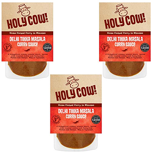 Holy Cow! Currysoßen, Currysoße aus Delhi Tikka Masala 250 g (Los von 3) von Holy Cow!