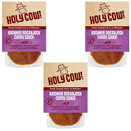 Holy Cow! Currysoßen, Currysoße von Kashmiri Rogan Josh 250g (Los von 3) von Holy Cow!