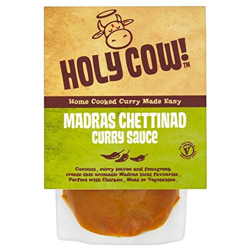 Holy Cow Madras Chettinad Curry Sauce (250 g) - Packung mit 2 von Holy Cow!