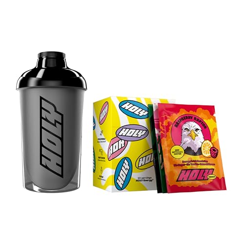 HOLY Energy® Starter Set - 2x7 Sorten mit fruchtig-intensivem Geschmack | Focus Drink mit mikroverkapseltem NewCaff® & Grüntee-Extrakt | Vegan & zuckerfrei mit 100% natürlichen Fruchtaromen von Holy Energy