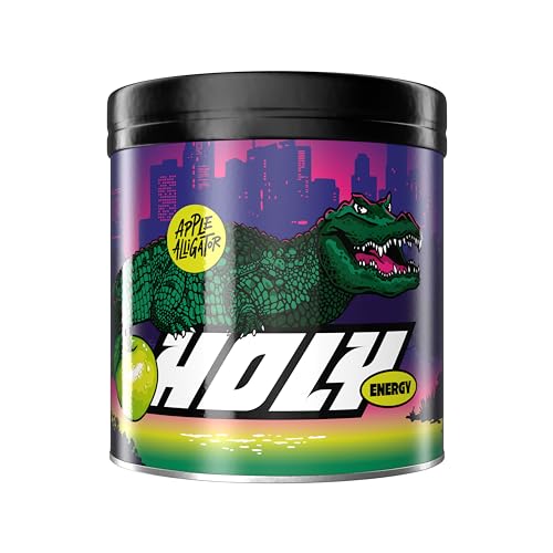 HOLY Energy 'Apple Alligator' Focus Booster mit Saurer Apfel Geschmack - 50 Portionen mit NewCaff & Grüntee Extrakt - Energydrink in Pulverform - Vegan mit 100% natürlichen Fruchtaromen HOLY Energy 'Apple Alligator' Focus Booster mit Saurer Apfel Geschmack - 50 Portionen mit NewCaff & Grüntee Extrakt - Energydrink in Pulverform - Vegan mit 100% natürlichen Fruchtaromen von Holy Energy