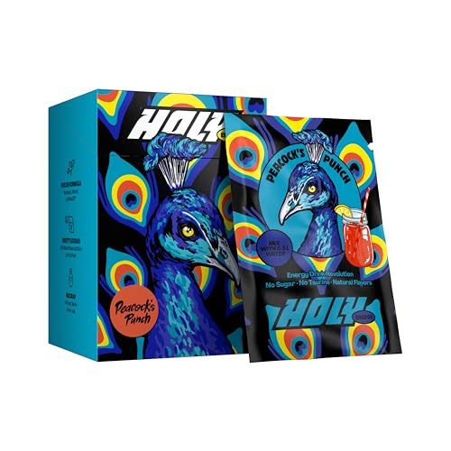 HOLY Energy Gaming Booster 10er Probier-Box 'Peacock's Punch' mit Zitrus, Granatapfel & Kokos Geschmack Pulver | 10 Portionen mit NewCaff & Grüntee Extrakt | Focus Drink | Vegan mit natürlichen Aromen HOLY Energy Gaming Booster 10er Probier-Box 'Peacock's Punch' mit Zitrus, Granatapfel & Kokos Geschmack Pulver | 10 Portionen mit NewCaff & Grüntee Extrakt | Focus Drink | Vegan mit natürlichen Aromen von Holy Energy