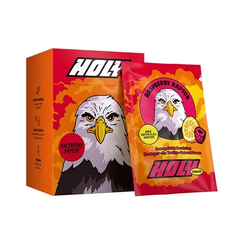 HOLY Energy Gaming Booster 10er Probier-Box 'Raspberry Raptor' mit Himbeer Geschmack Pulver | 10 Portionen mit NewCaff & Grüntee Extrakt | Focus Drink | Vegan mit 100% natürlichen Fruchtaromen HOLY Energy Gaming Booster 10er Probier-Box 'Raspberry Raptor' mit Himbeer Geschmack Pulver | 10 Portionen mit NewCaff & Grüntee Extrakt | Focus Drink | Vegan mit 100% natürlichen Fruchtaromen von Holy Energy