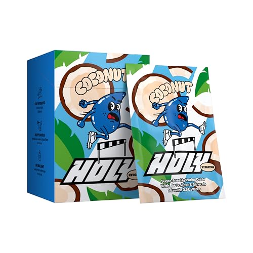 HOLY Hydration 10er Probier-Box 'Coconut' mit Kokosnuss-Geschmacks Pulver | 10 Portionen mit wertvollen Elektrolyten & Mineralstoffen | Hydration Drink | Vegan mit 100% natürlichen Fruchtaromen HOLY Hydration 10er Probier-Box 'Coconut' mit Kokosnuss-Geschmacks Pulver | 10 Portionen mit wertvollen Elektrolyten & Mineralstoffen | Hydration Drink | Vegan mit 100% natürlichen Fruchtaromen von Holy Energy