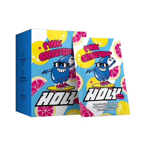 HOLY Hydration 10er Probier-Box 'Pink Grapefruit' mit Grapefruitgeschmack Pulver | 10 Portionen mit wertvollen Elektrolyten & Mineralstoffen | Hydration Drink | Vegan mit 100% natürlichen Fruchtaromen HOLY Hydration 10er Probier-Box 'Pink Grapefruit' mit Grapefruitgeschmack Pulver | 10 Portionen mit wertvollen Elektrolyten & Mineralstoffen | Hydration Drink | Vegan mit 100% natürlichen Fruchtaromen von Holy Energy