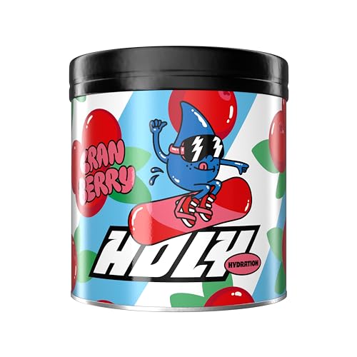 HOLY Hydration 'Cranberry' | 50 Portionen mit wertvollen Elektrolyten & Mineralstoffen | Hydration Drink | Vegan mit 100% natürlichen Fruchtaromen (350g) von Holy Energy