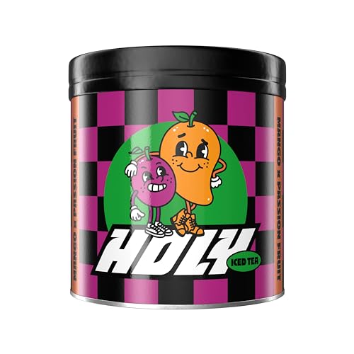 HOLY Iced Tea® Mango x Passionfruit | 50 Portionen mit Antioxidantien & Ballaststoffen | Zuckerfreier Eistee & Immunbooster | Vegan mit 100% natürlichen Fruchtaromen von Holy Energy