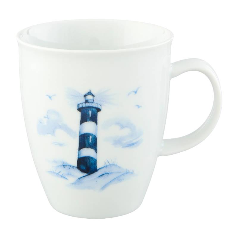 Teebecher Leuchtturm blau Tulpenform von Holzapfel GmbH & Cie. KG