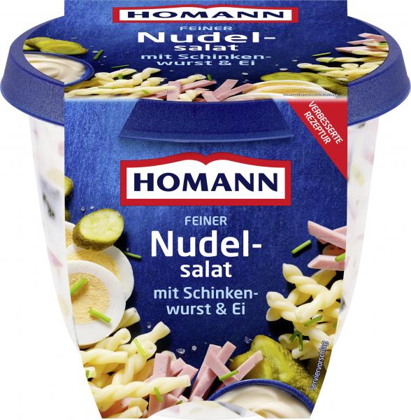 Homann Feiner Nudelsalat mit Schinkenwurst & Ei von Homann
