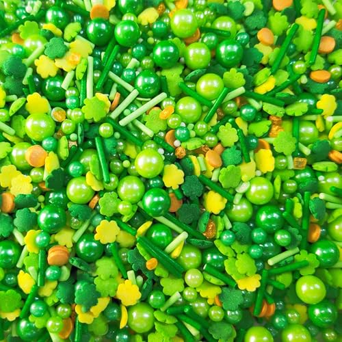 Essbare Kuchen Dekoration Süßigkeiten 95g Grün Blumen Grün Perlen Süßigkeiten Kuchen Dessert Dekoration Süßigkeiten Halloween Weihnachten Valentinstag Kuchen Topper von Homipooty