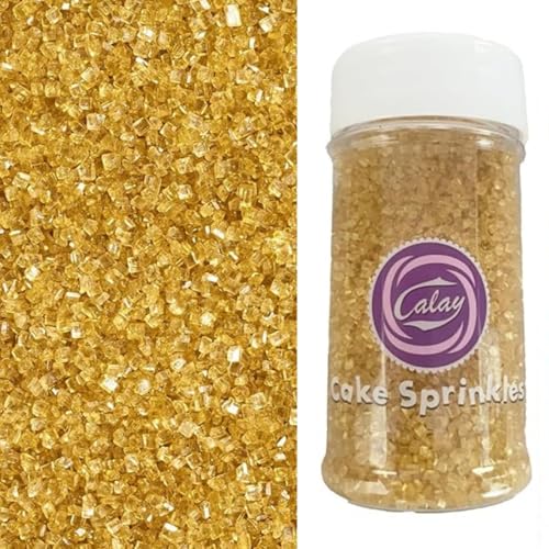 Essbare Kuchen Dekoration Zuckersand Schleifzucker Gold 90g 3,17oz Kuchen Brot Eis Dekoration Halloween Weihnachten Valentinstag Geburtstagsfeier von Homipooty