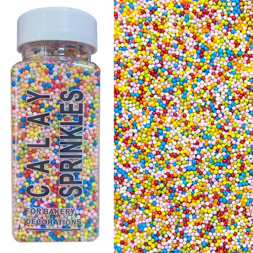 Essbare Süßigkeiten 2mm 110g Farbig Perle Süßigkeiten Kuchen Topping Geburtstag Hochzeit Halloween Thanksgiving Weihnachtskuchen Cupcake Dim Sum Eis Dekoration Streuen von Homipooty