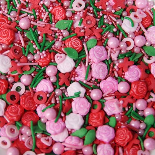 Essbare Süßigkeiten Kuchen Dekoration Valentinstag Geburtstag Valentinsherzen Weihnachtsfeier Team Abendessen Kuchen Papier Tasse Kuchen Dessert Keks Zucker Streuen von Homipooty