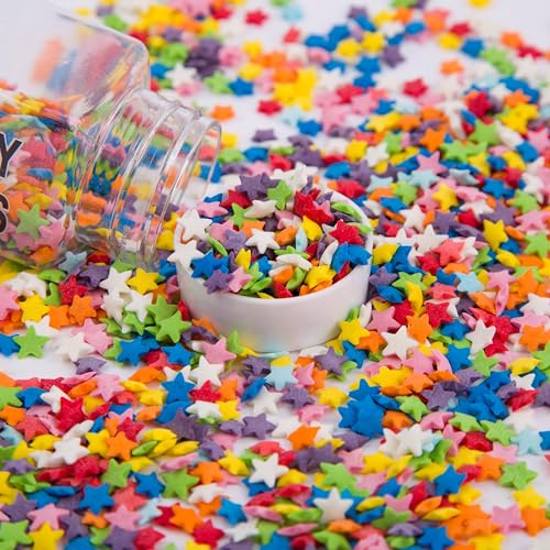 Essbare dekorative Süßigkeiten Farbige fünf spitze Sterne Kuchen Dekoration Süßigkeit 70g Kuchen Cupcake Keks Topping Halloween Weihnachtsfeier Geburtstagskuchen Topping Backdekoration Essbare dekorative Süßigkeiten Farbige fünf spitze Sterne Kuchen Dekoration Süßigkeit 70g Kuchen Cupcake Keks Topping Halloween Weihnachtsfeier Geburtstagskuchen Topping Backdekoration von Homipooty