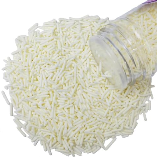 Essbare dekorative Süßigkeiten Weiß Jimmies Streusel 78g Kuchen Cupcake Keks Topping Halloween Weihnachtsfeier Geburtstagskuchen Topping Backdekoration Essbare dekorative Süßigkeiten Weiß Jimmies Streusel 78g Kuchen Cupcake Keks Topping Halloween Weihnachtsfeier Geburtstagskuchen Topping Backdekoration von Homipooty