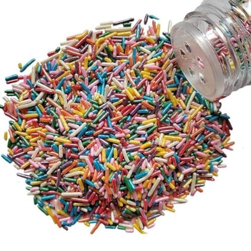 Essbare dekorative Süßigkeiten farbige Jimmies Streusel 78g Kuchen Cupcake Keks Topping Halloween Weihnachtsfeier Geburtstagskuchen Topping Backdekoration Essbare dekorative Süßigkeiten farbige Jimmies Streusel 78g Kuchen Cupcake Keks Topping Halloween Weihnachtsfeier Geburtstagskuchen Topping Backdekoration von Homipooty