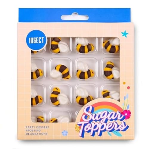 Essbarer Kuchen Decorating 16pcs Bienen Streusel Kuchen Cupcake Eis Donut verziert Perfekt für Feiern Festivals Geburtstage Hochzeiten Essbarer Kuchen Decorating 16pcs Bienen Streusel Kuchen Cupcake Eis Donut verziert Perfekt für Feiern Festivals Geburtstage Hochzeiten von Homipooty
